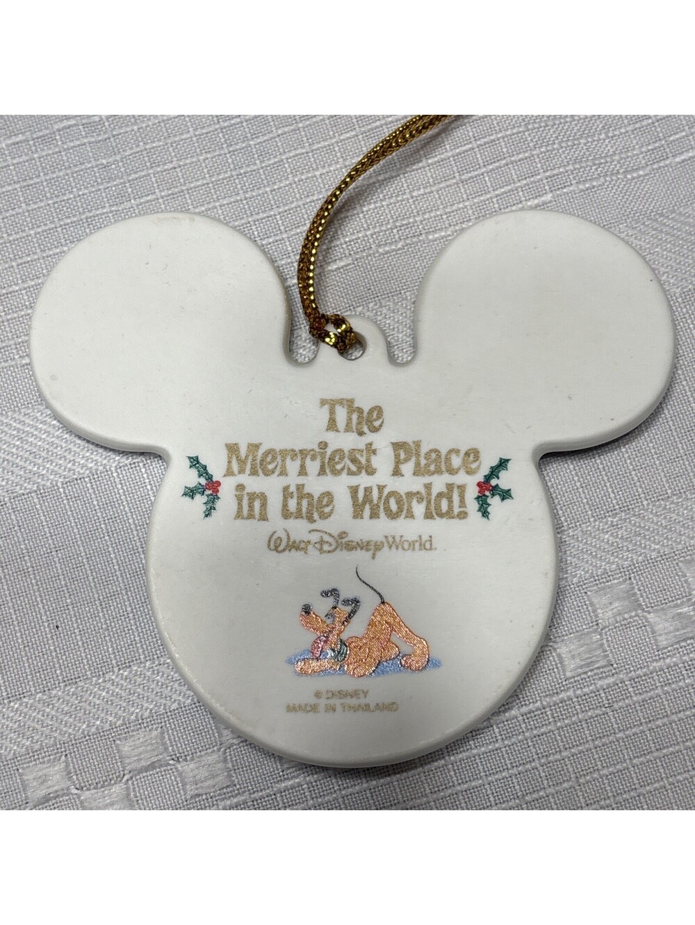 The Merriest Place in the World Christmas Ornament WDW Disney Park 3D Pluto ++ - Picture 4 of 6